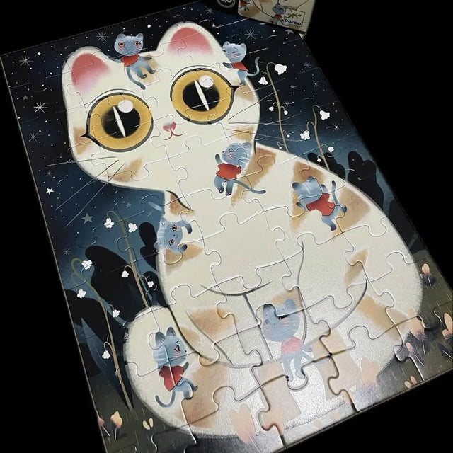 Puzzle Wizzy - Chats câlins (50 pcs) - Casse-têtes by Djeco