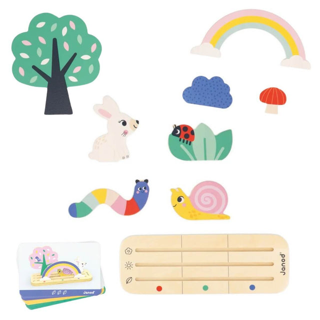 Se repérer dans l'espace: le jardin - Jeux éducatifs by Janod