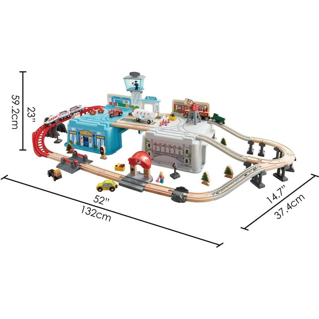 Seau de train de grande métropole Super Cityscape - Ensembles de jeu by Hape