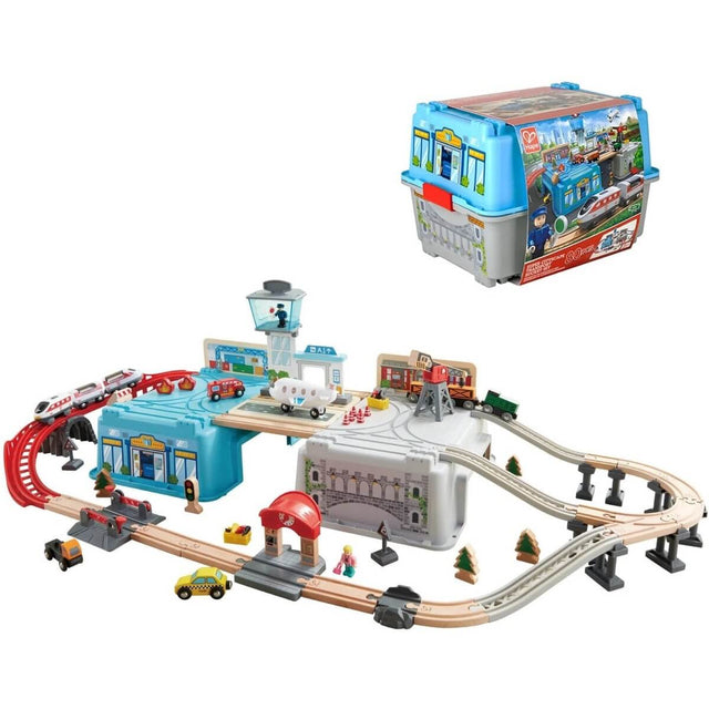 Seau de train de grande métropole Super Cityscape - Ensembles de jeu by Hape