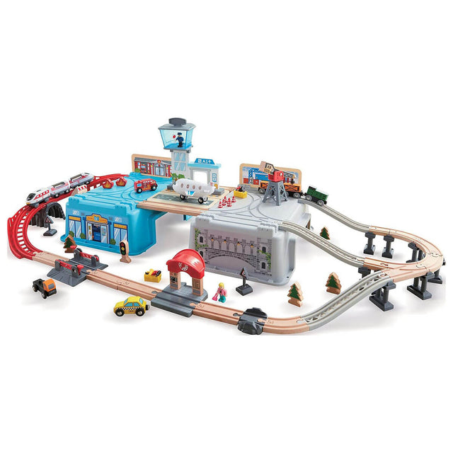 Seau de train de grande métropole Super Cityscape - Ensembles de jeu by Hape