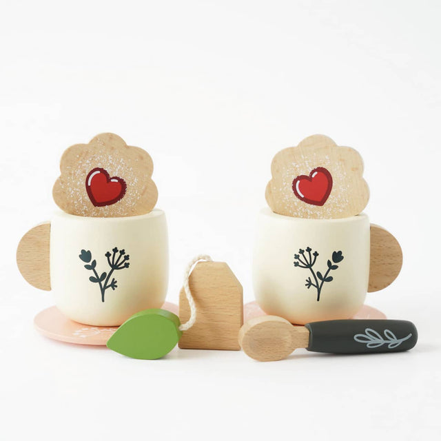 Service à thé en bois sur plateau - Jouets d'imitation by Le Toy Van