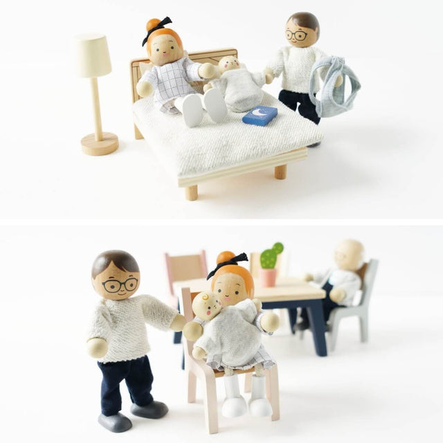 Ensemble Maison Bluebelle meublée + famille de poupées - Ensembles de jeu by Le Toy Van