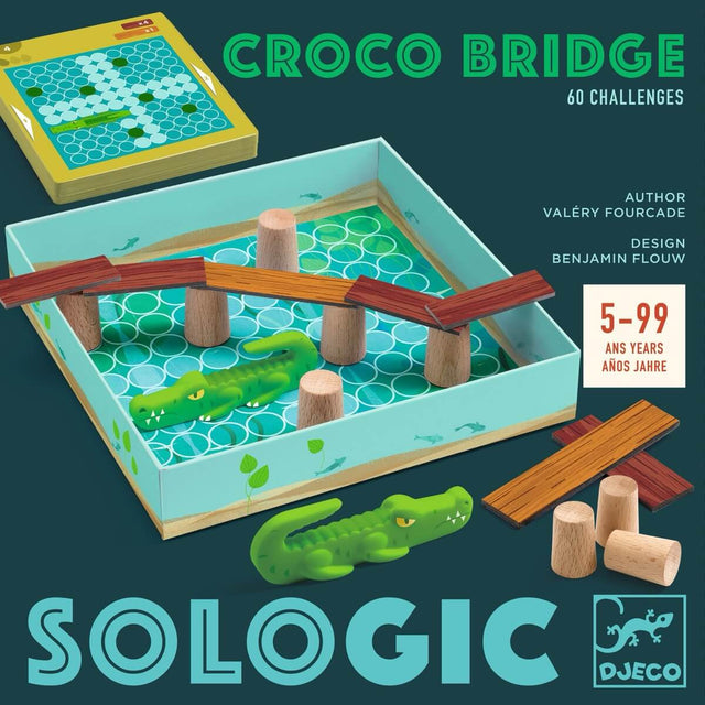 Jeu Sologic - Croco Bridge - Jeux de logique by Djeco