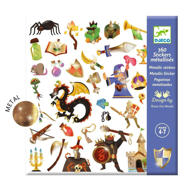 Stickers métallisés Médiéval fantastique - Art & bricolage by Djeco
