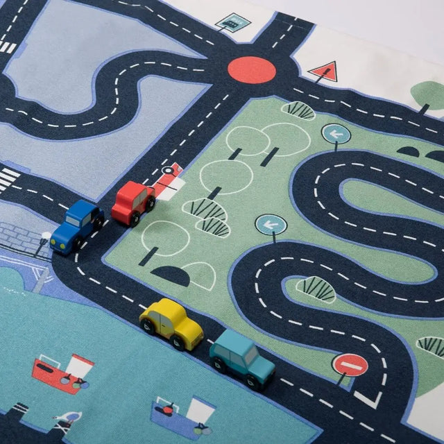 Tapis circuit de voitures Avenue du Moulin - Décoration by Moulin Roty