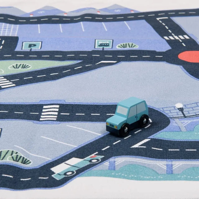 Tapis circuit de voitures Avenue du Moulin - Décoration by Moulin Roty