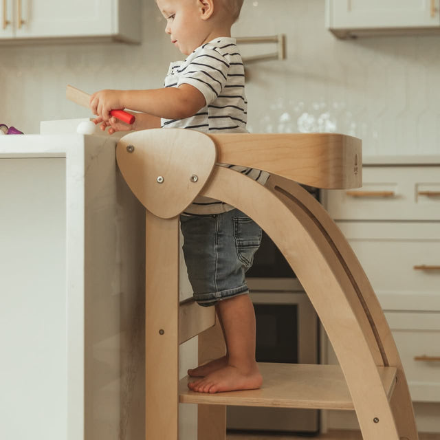 Tour d'apprentissage Pikler - Naturel - Mobilier by Kinderfeets