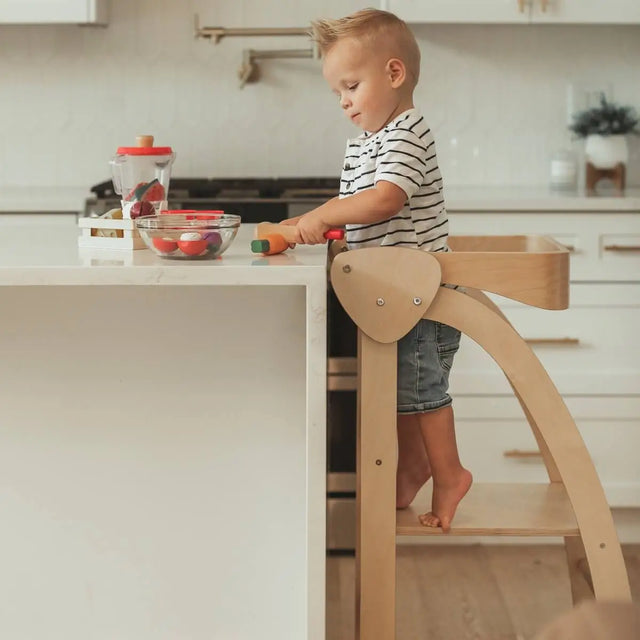 Tour d'apprentissage Pikler - Naturel - Mobilier by Kinderfeets