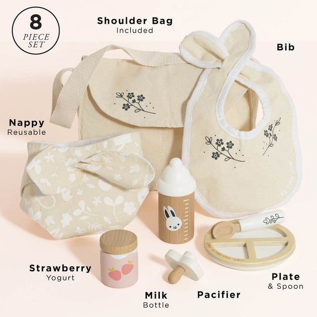 Trio pour poupée - Meubles Candy Chic + accessoires repas - Jouets d'imitation by Janod