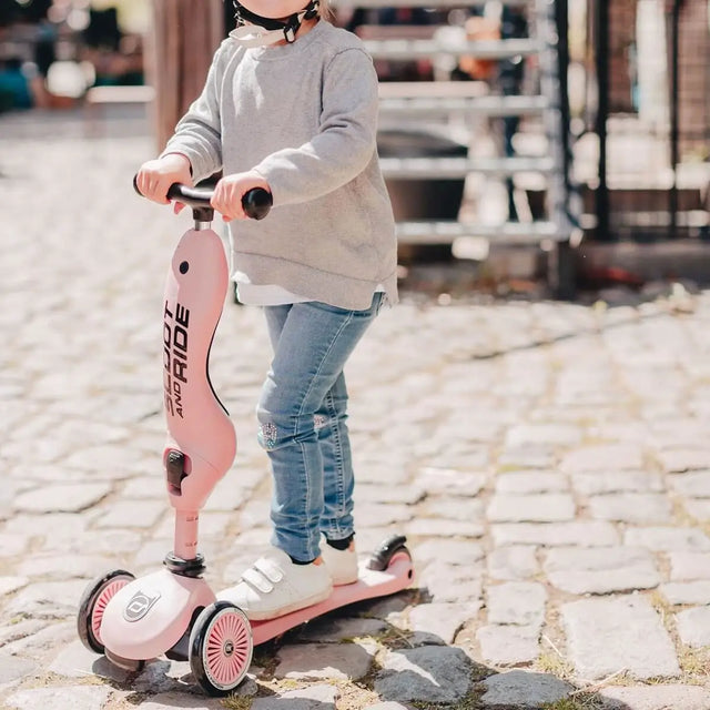 Trottinette 2-en-1 Highwaykick 1 - Rose - Jeux d'extérieur by Scoot & Ride
