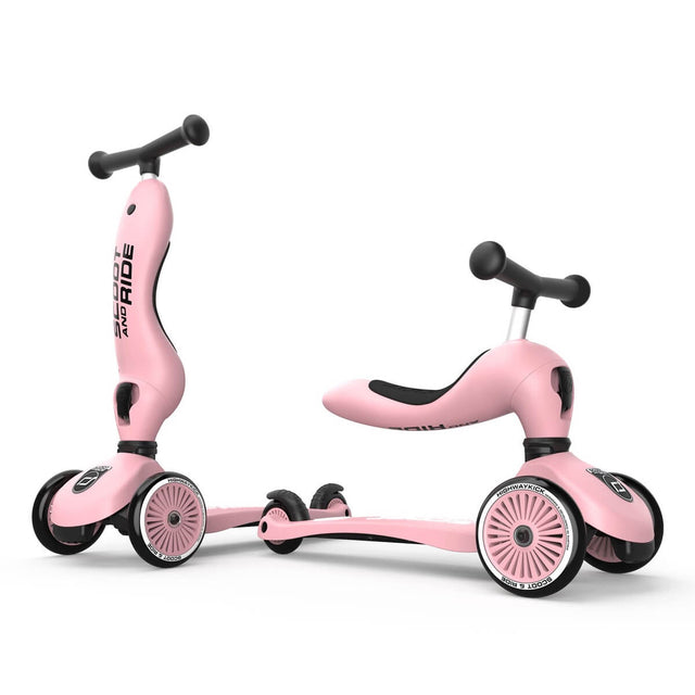 Trottinette 2-en-1 Highwaykick 1 - Rose - Jeux d'extérieur by Scoot & Ride