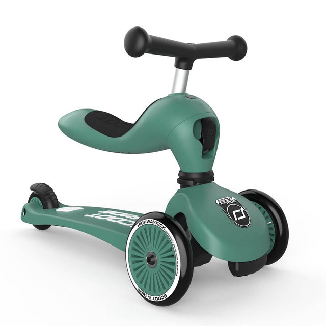 Trottinette 2-en-1 Highwaykick 1 - Vert Forêt - Jeux d'extérieur by Scoot & Ride
