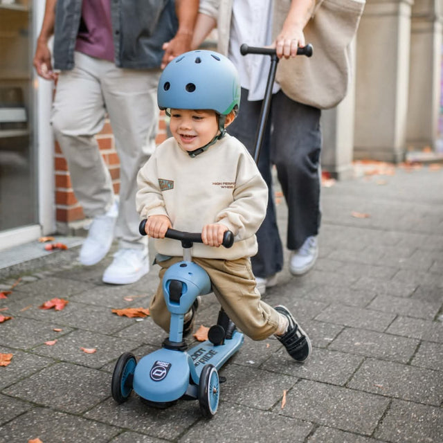 Highwaykick 1 Push & Go Scooter - Steel Blue