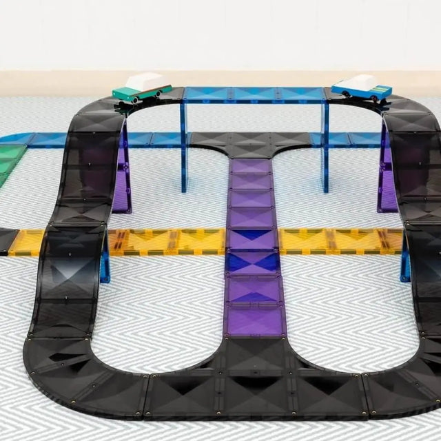 Tuiles d'extension Rampes & Intersections (16 pcs) - Jeux de construction by Connetix