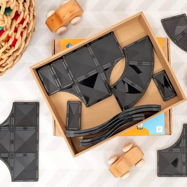 Tuiles d'extension Rampes & Intersections (16 pcs) - Jeux de construction by Connetix