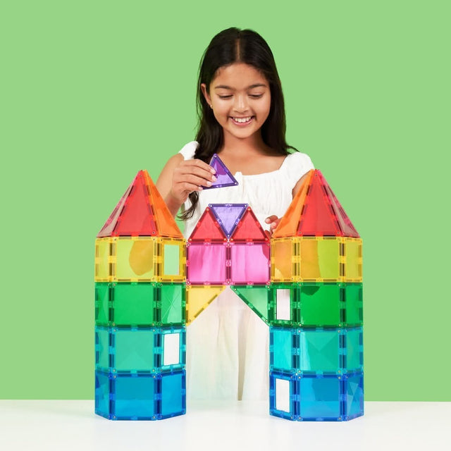 Tuiles magnétiques Bright Creative (104 pcs) - Jeux de construction by Connetix