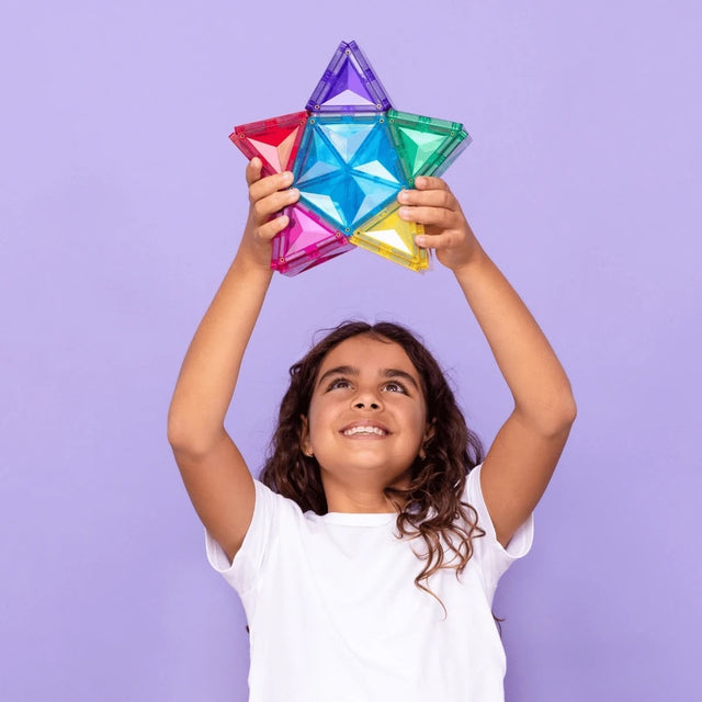 Tuiles magnétiques Étoile lumineuse (28 pcs) - Jeux de construction by Connetix
