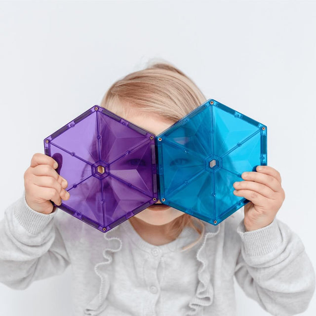 Tuiles magnétiques Géométrie Arc-en-ciel (30 pcs) - Jeux de construction by Connetix