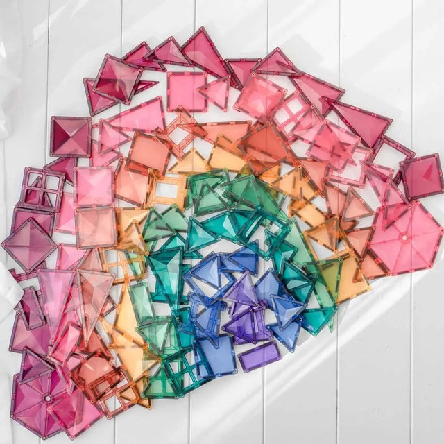 Tuiles magnétiques Pastel Mega Pack (202 pcs) - Jeux de construction by Connetix