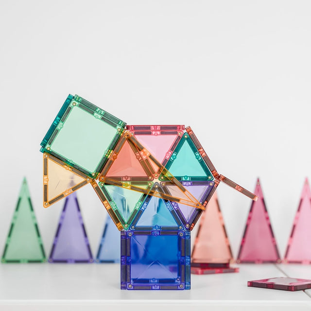 Tuiles magnétiques Pastel Mini (32 pcs) - Jeux de construction by Connetix