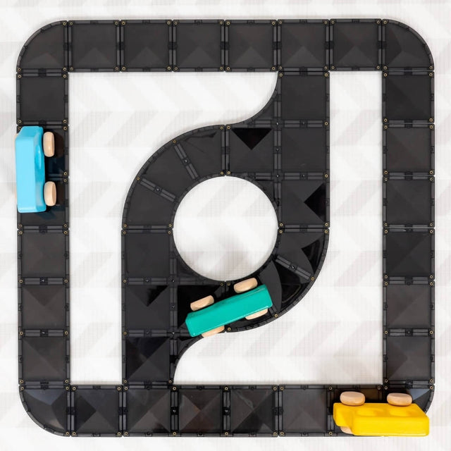 Tuiles magnétiques Routes Creative (48 pcs) - Jeux de construction by Connetix