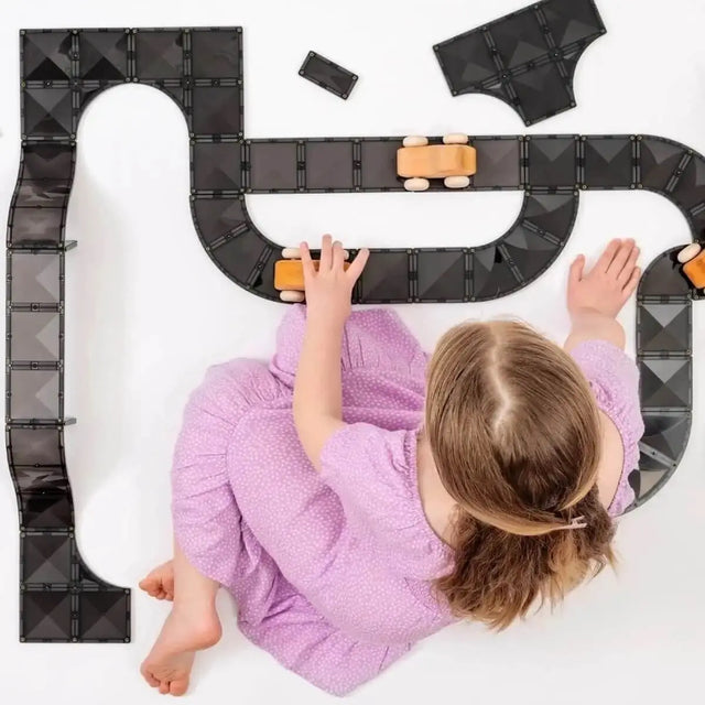 Tuiles magnétiques Routes Creative (48 pcs) - Jeux de construction by Connetix