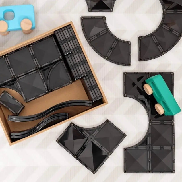 Tuiles magnétiques Routes Creative (48 pcs) - Jeux de construction by Connetix