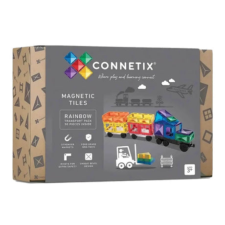 Tuiles magnétiques - Transport (50 pcs) - Jeux de construction by Connetix