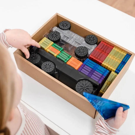 Tuiles magnétiques - Transport (50 pcs) - Jeux de construction by Connetix