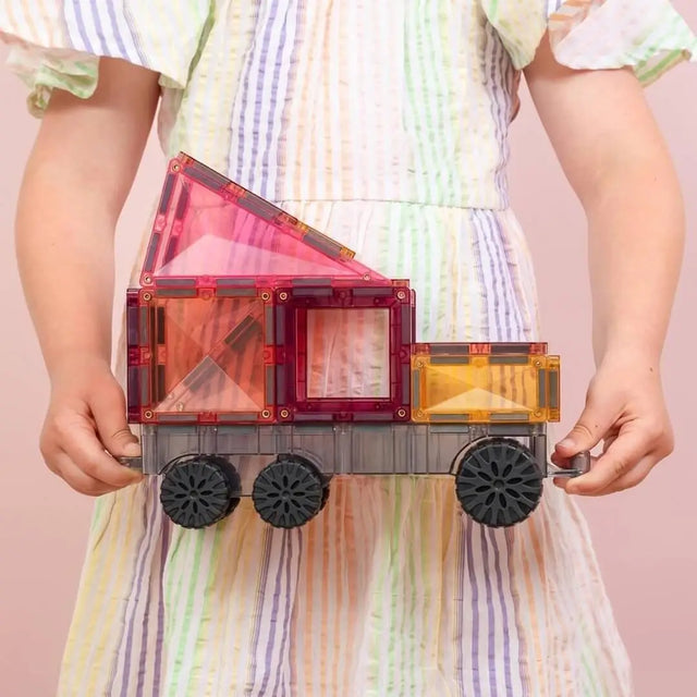 Tuiles magnétiques Transport Pastel (50 pcs) - Jeux de construction by Connetix