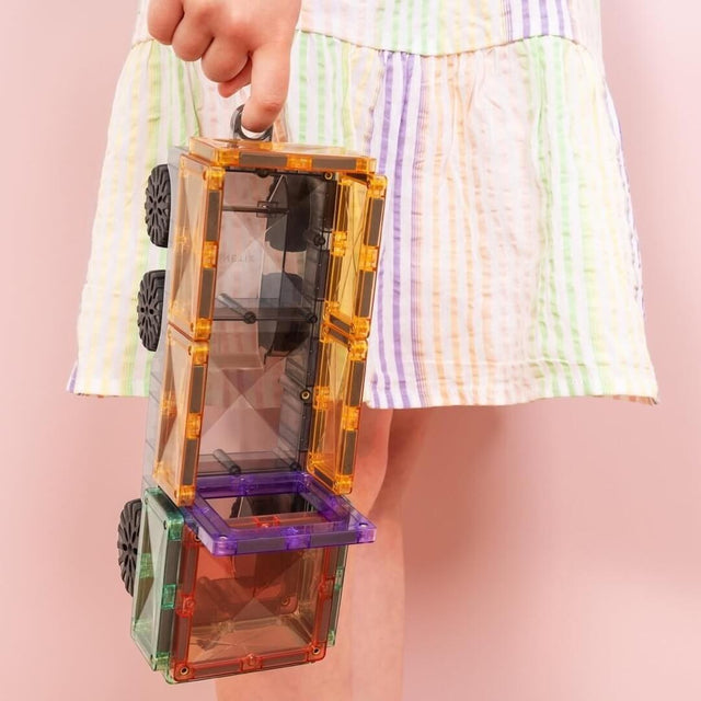 Tuiles magnétiques Transport Pastel (50 pcs) - Jeux de construction by Connetix