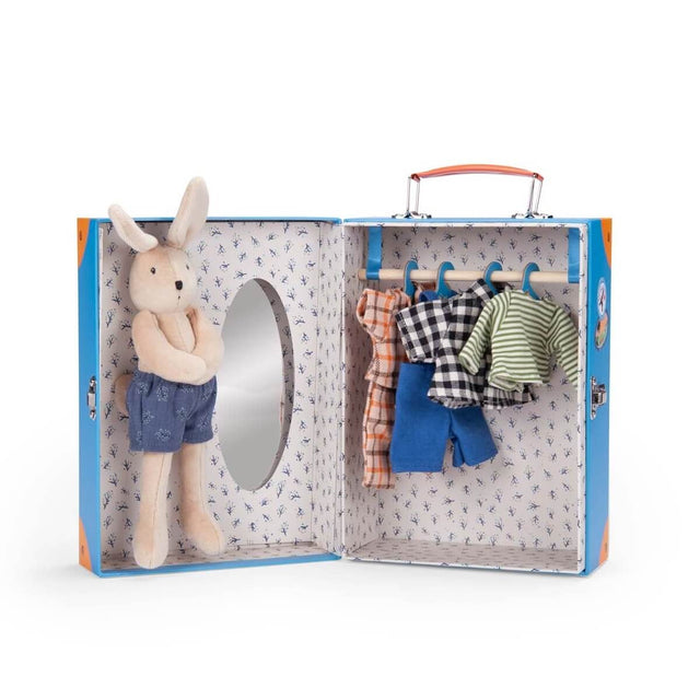 Valise petite armoire de Sylvain le lapin - Poupées by Moulin Roty