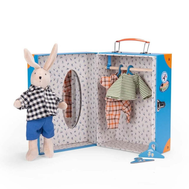 Valise petite armoire de Sylvain le lapin - Poupées by Moulin Roty