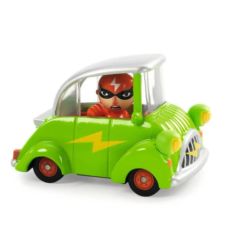 Voiture Crazy Motors - Le bandit Green Flash - Véhicules de jeu by Djeco