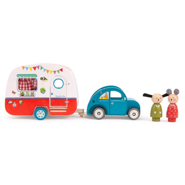 Voiture en bois La Grande Famille - Véhicules de jeu by Moulin Roty