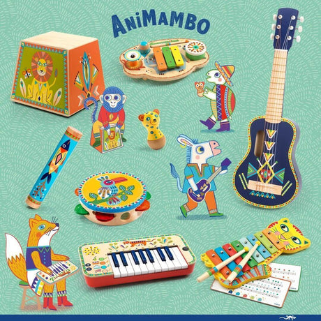 Animambo musical instruments from Djeco