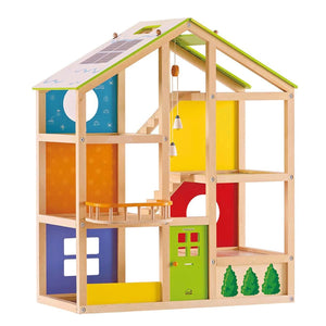Maison de poupées 4 saisons meublée (36 pcs) - Maisons de poupée by Hape