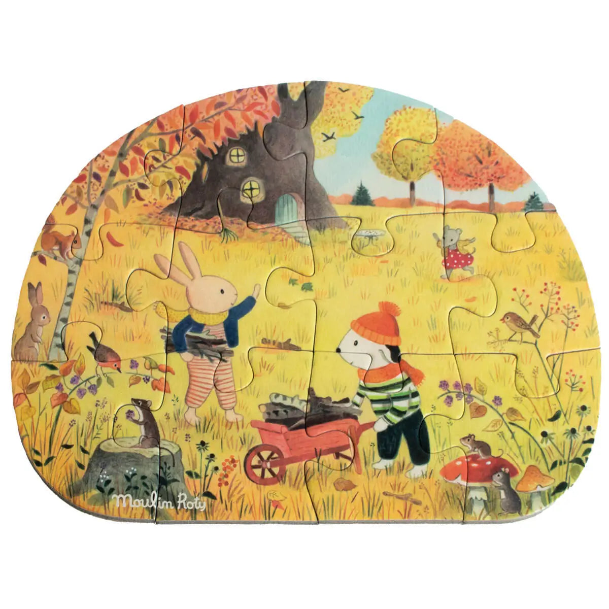 4 mini puzzles Les Saisons (4 x 12 pcs) - Casse-têtes by Moulin Roty