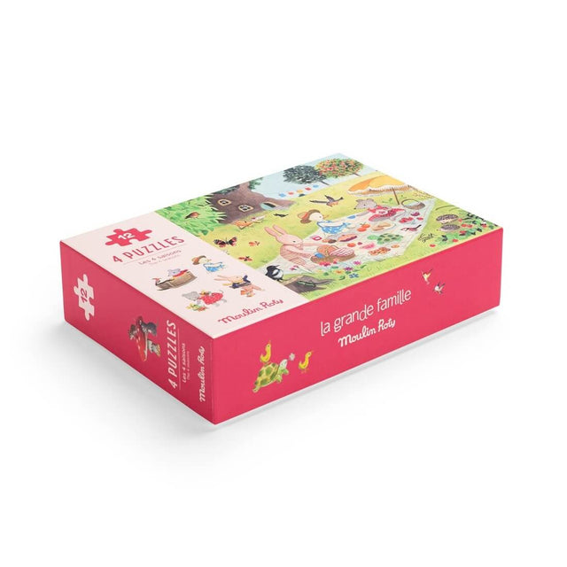 4 mini puzzles Les Saisons (4 x 12 pcs) - Casse-têtes by Moulin Roty