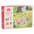 4 mini puzzles Les Saisons (4 x 12 pcs) - Casse-têtes by Moulin Roty