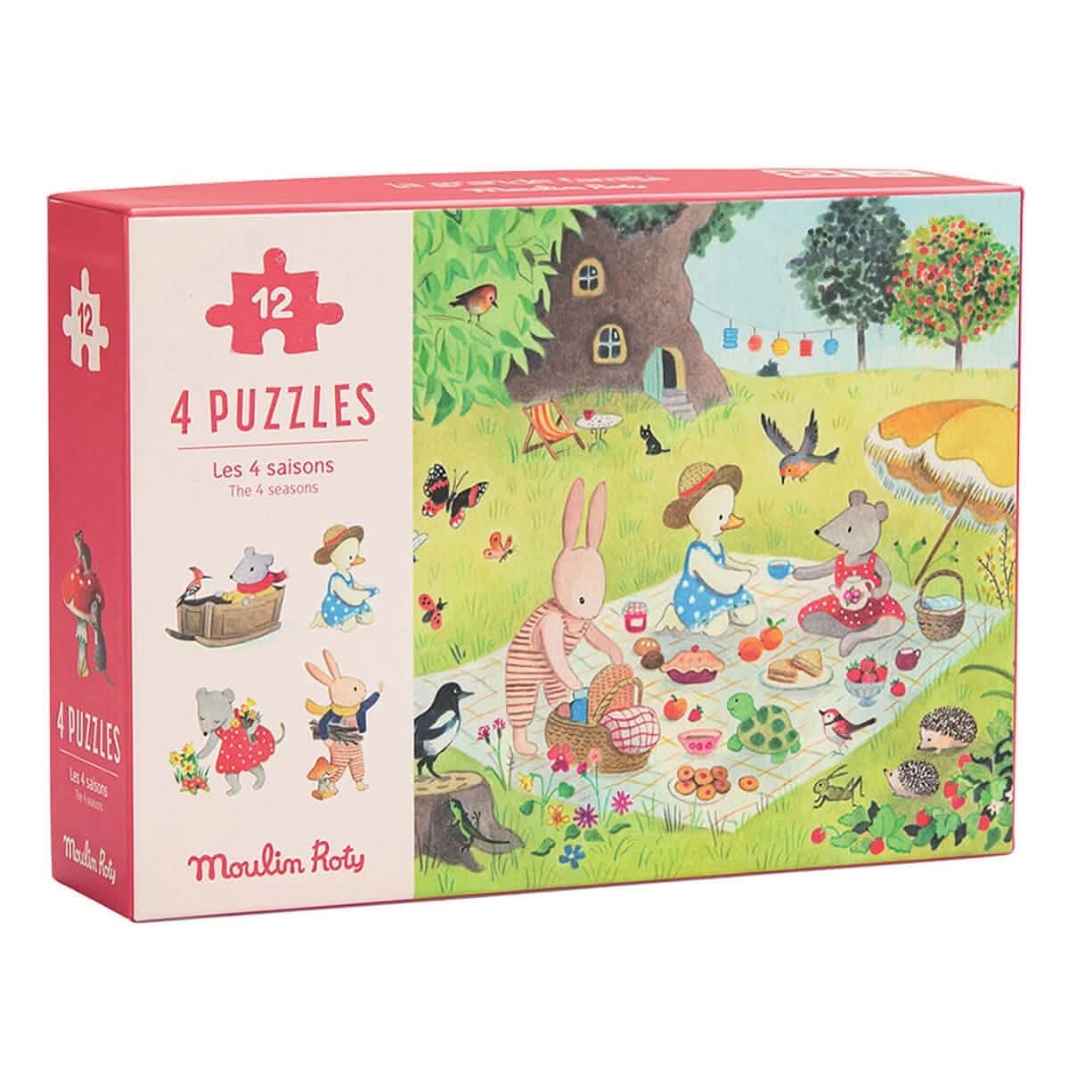 The 4 Seasons mini puzzles (4 x 12 pcs) – Comme des Pirates