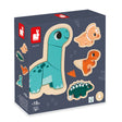 4 puzzles d'éveil évolutifs Dino (2 à 5 pcs.)-Casse-têtes-Janod-Comme des Pirates