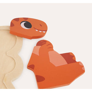 4 puzzles évolutifs en bois Dinos (2 à 5 pcs.) - Casse-têtes by Janod