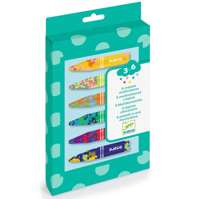 6 crayons de cire multicolores - Art & bricolage by Djeco