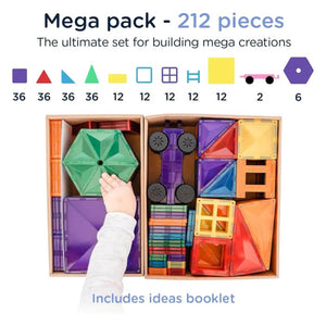 Tuiles magnétique Rainbow Mega Pack (212 pcs) - Jeux de construction by Connetix