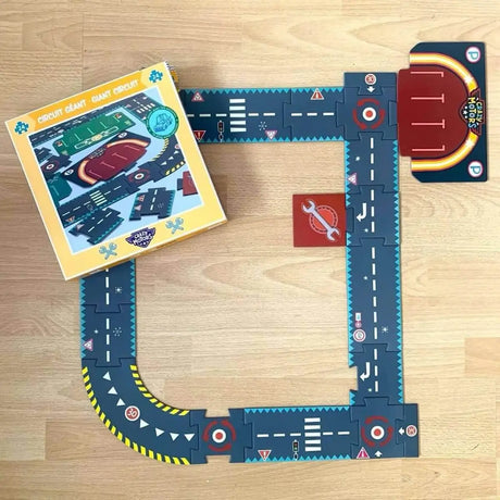 Ensemble Crazy Motors: Garage + Puzzle circuit géant - Ensembles de jeu by Djeco