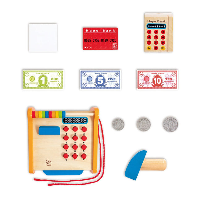 Caisse enregistreuse en bois (37 pcs) - Jouets d'imitation by Hape