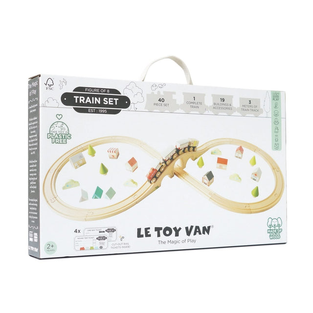 Coffret de train Figure 8 (40 pcs) - Ensembles de jeu by Le Toy Van