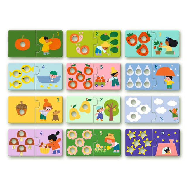 Puzzle Duo - First Numbers (12x2 pcs)